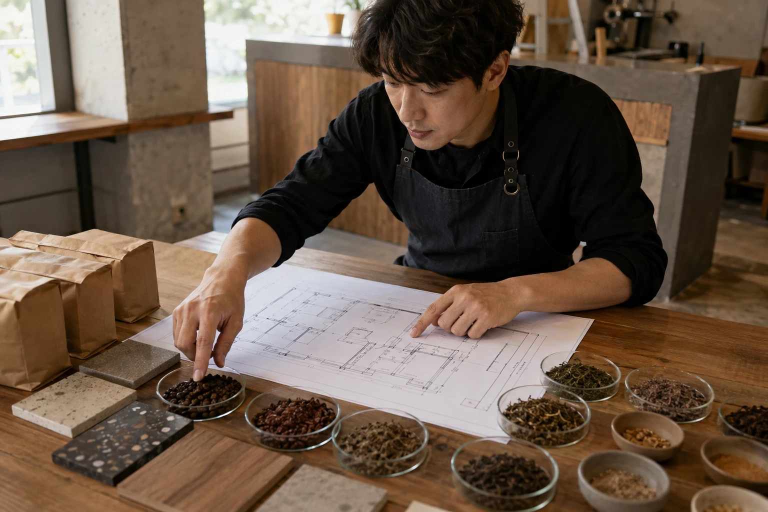 카페 주방 설비 비용 비교 검토 장면